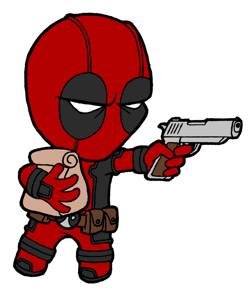 1024x1216 Collection Of Free Chibi Drawing Deathstroke Download On Ui Ex - Deadpool Chibi Drawing
