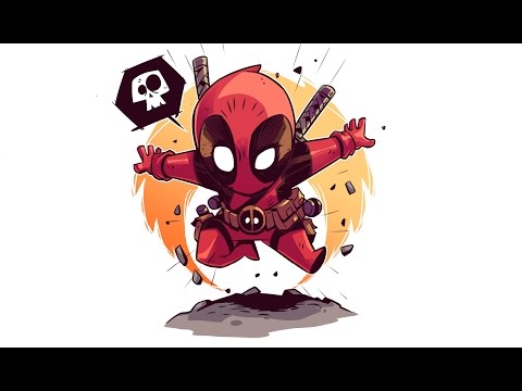 Deadpool Chibi Drawing At Paintingvalley Com Explore Collection