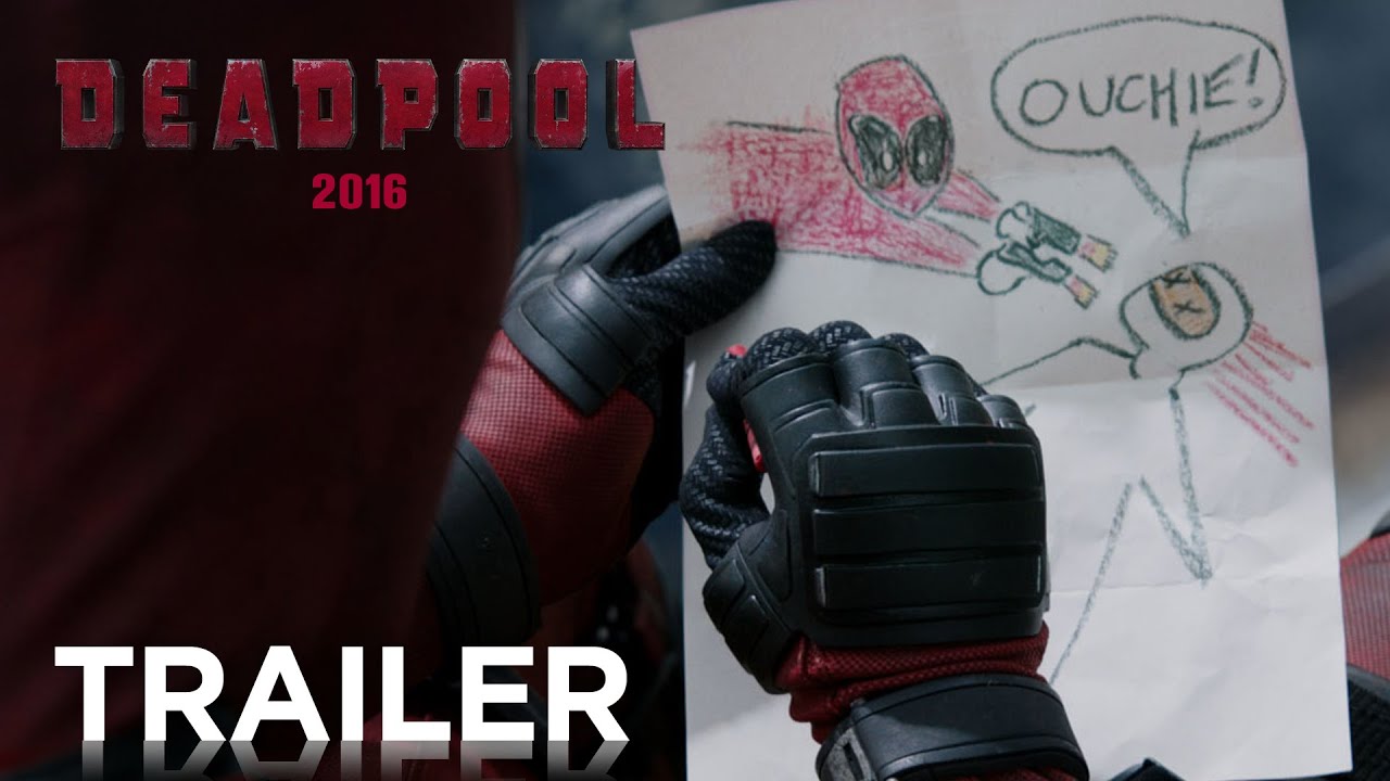 1280x720 Deadpool Trailer - Deadpool Crayon Drawing