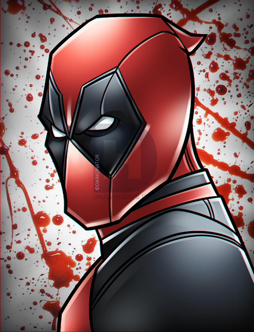 814x1065 Drawing Deadpool Easy, Step - Deadpool Drawing