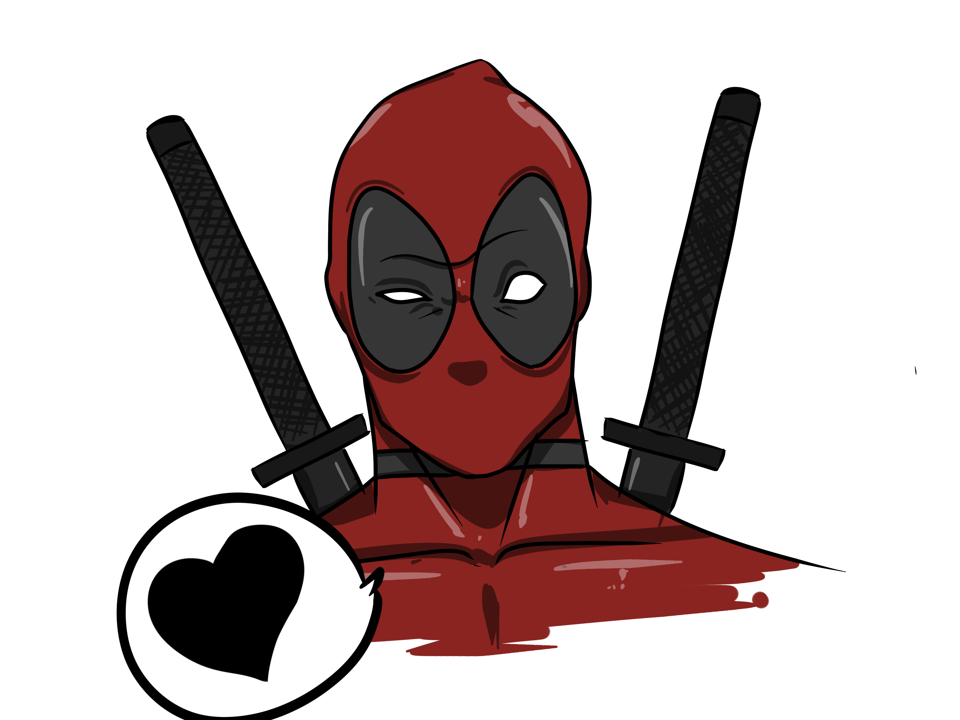 3200x2400 How To Draw Deadpool - Deadpool Drawing
