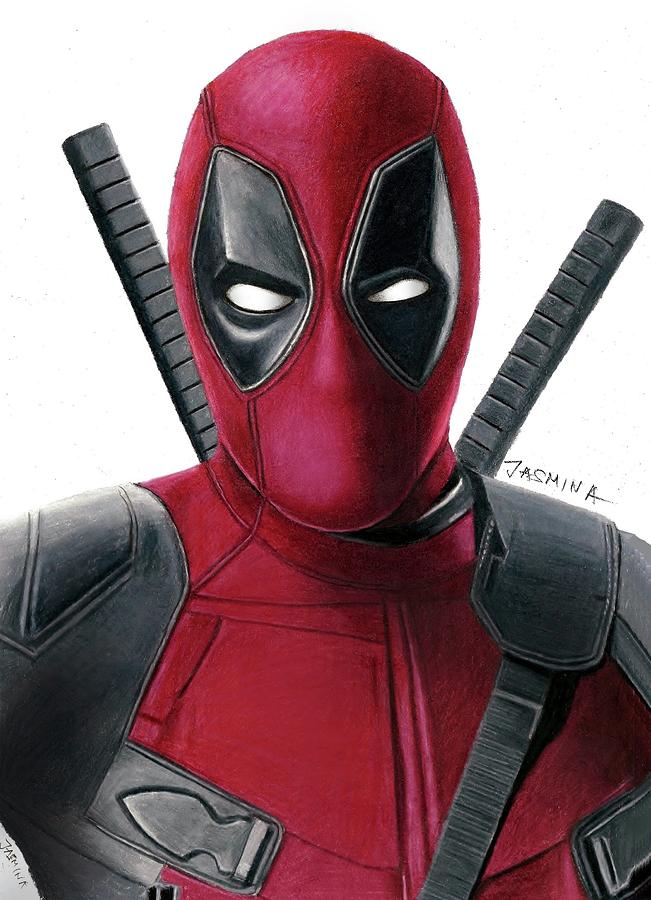651x900 Deadpool Drawing Drawing - Deadpool Drawing