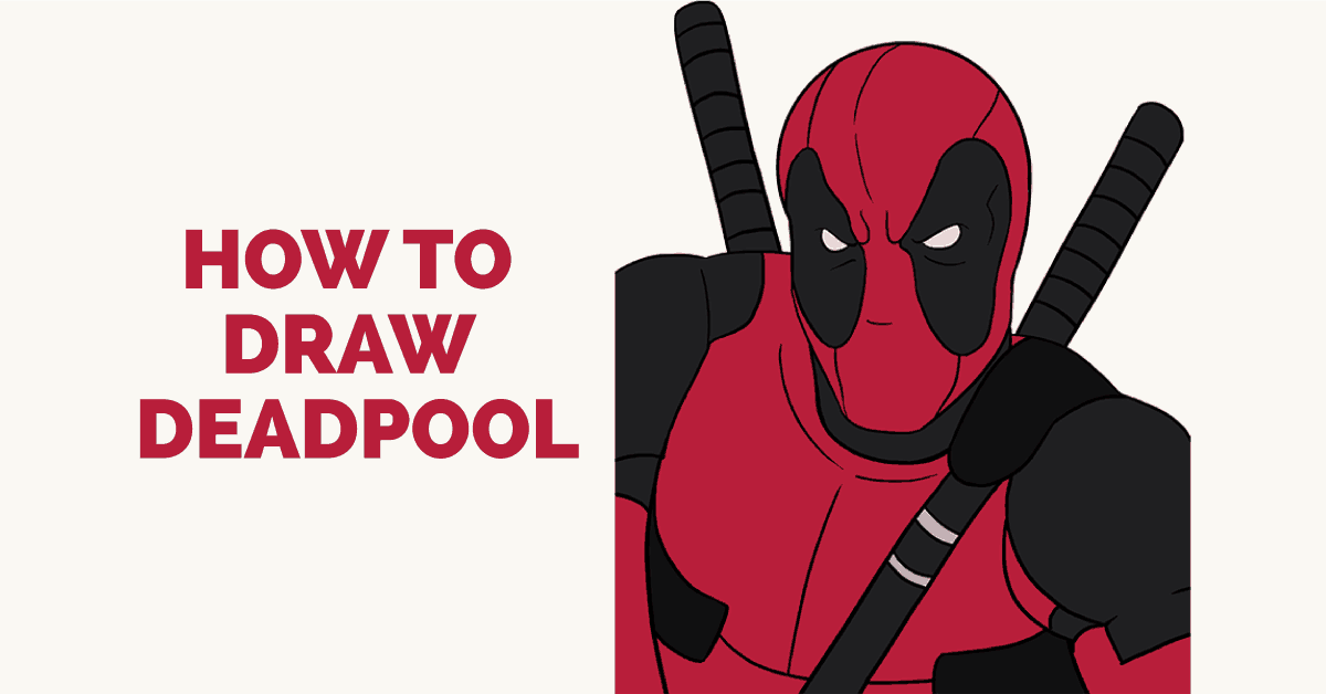 1200x628 How To Draw Deadpool Easy Step - Deadpool Drawing In Pencil Full Body