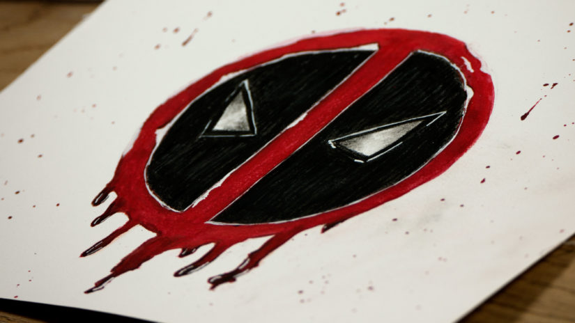 825x464 Deadpool Logo Speed Drawing - Deadpool Logo Drawing