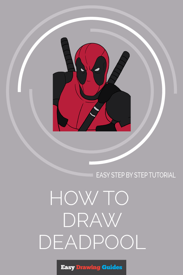 600x900 How To Draw Deadpool Easy Step - Deadpool Logo Drawing