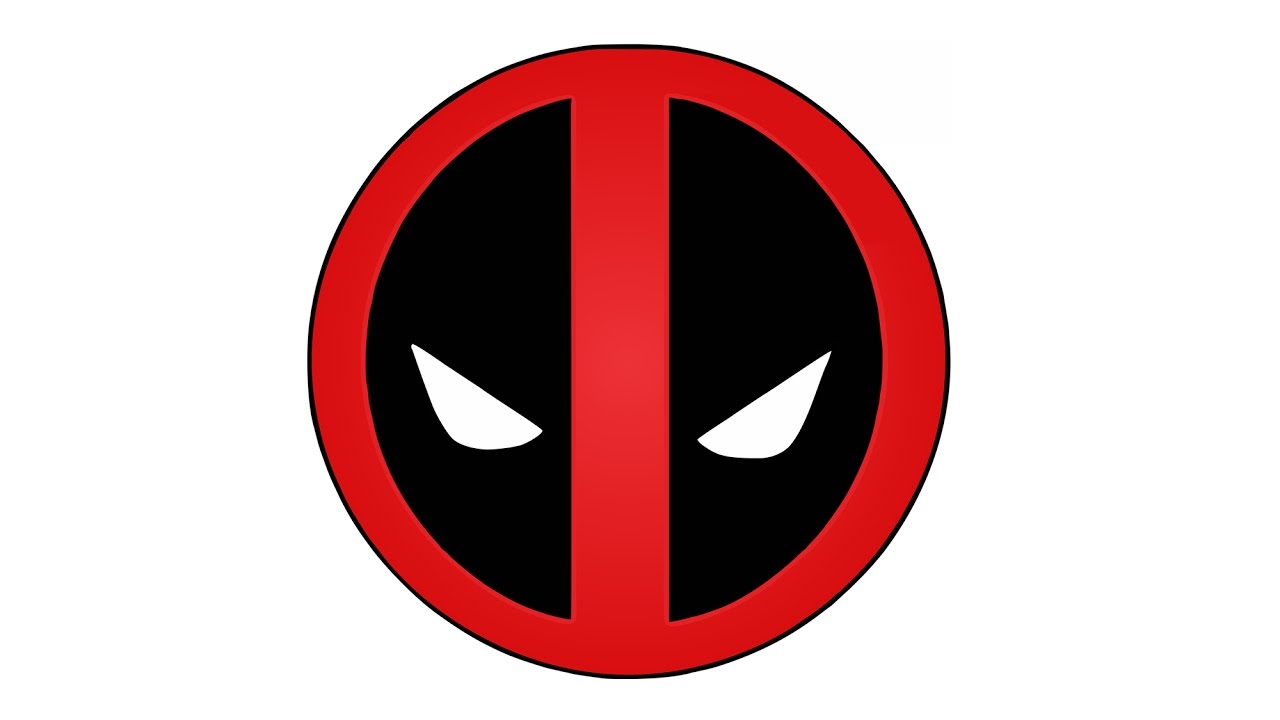 1280x720 How To Draw The Deadpool Logo - Deadpool Logo Drawing