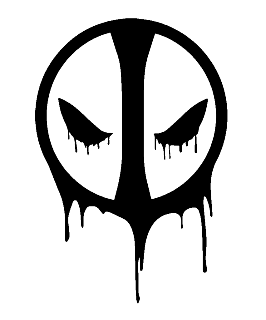852x1023 Marvel Comics Dripping Deadpool Logo - Deadpool Logo Drawing
