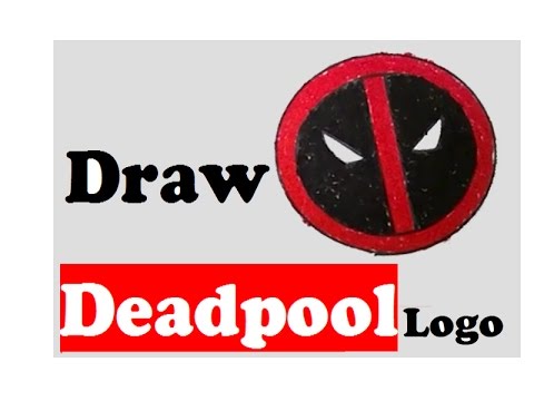 480x360 How To Draw Deadpool Logo Step - Deadpool Logo Drawing