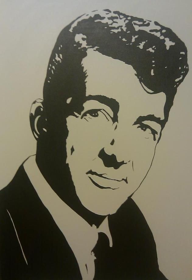 631x920 dean martin acrylic painting canvas sold my art work - Dean Martin Drawing