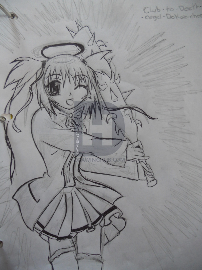 768x1024 Club To Death Angel Drawing - Death Angel Drawing