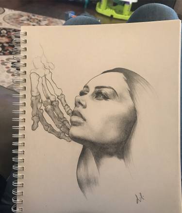 375x438 Life And Death Drawing - Death Drawings