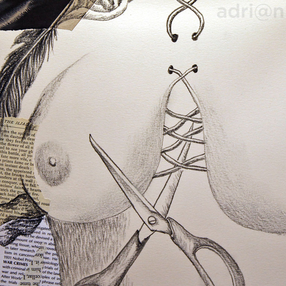 936x936 Adrian Drawings Drawing - Death Drawings