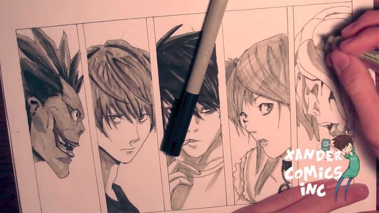 1280x720 Death Note - Death Note Drawings