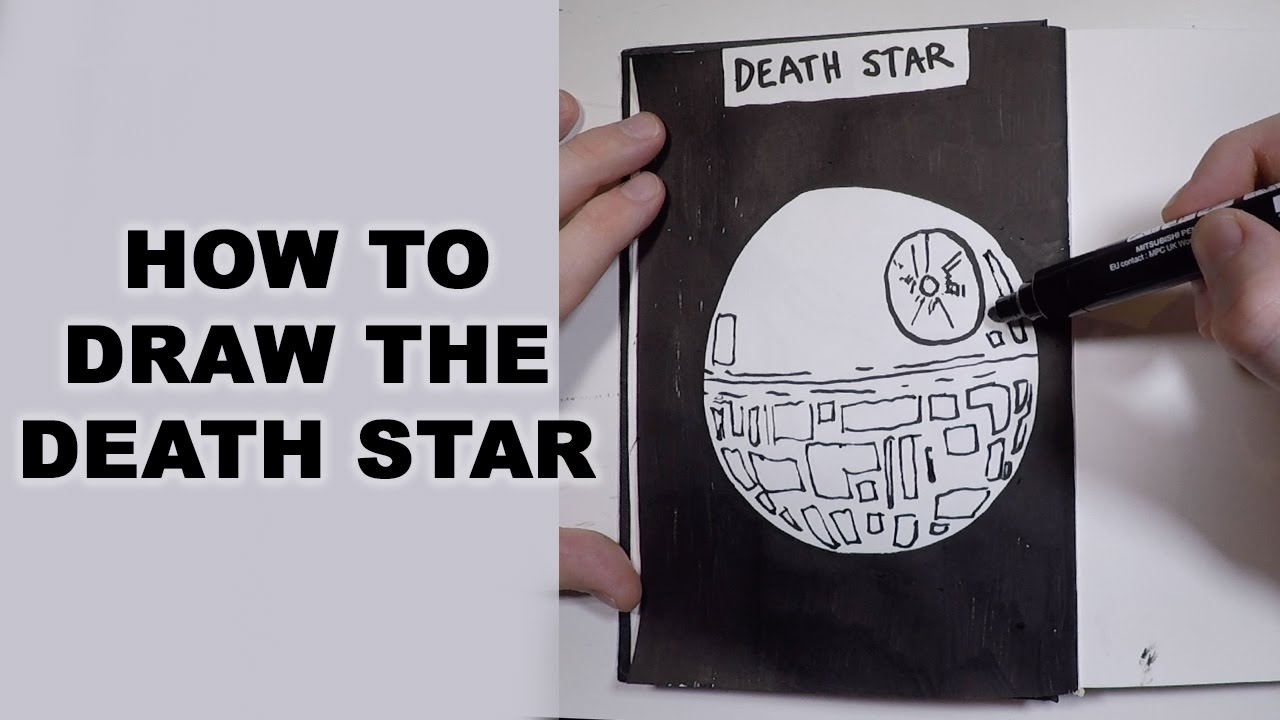 1280x720 How To Draw The Death Star - Death Star Drawing