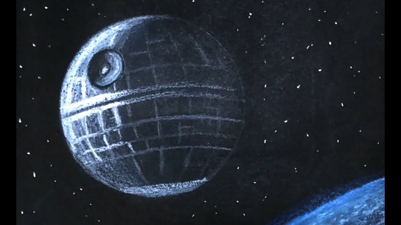 1280x720 How To Draw The Death Star From Star Wars - Death Star Drawing