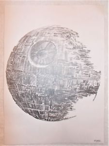 225x300 art graphite pencil sketch drawing death star star wars return - Death Star Drawing