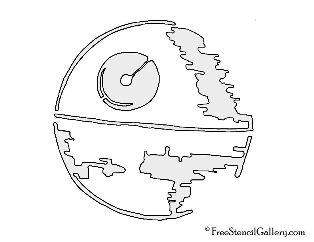 1100x850 Death Star Stencil Free Stencil Gallery - Death Star Line Drawing