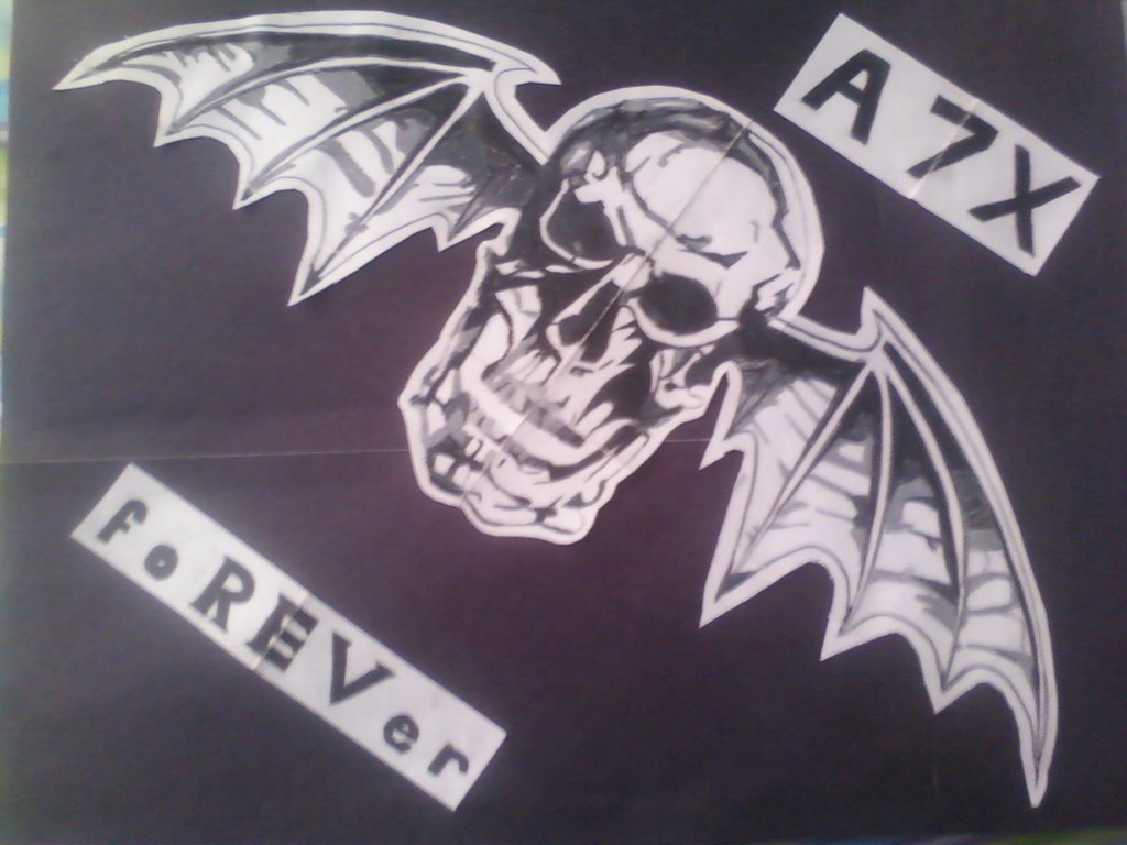 1024x768 avenged sevenfold deathbat drawing was a risk i was - Deathbat Drawing