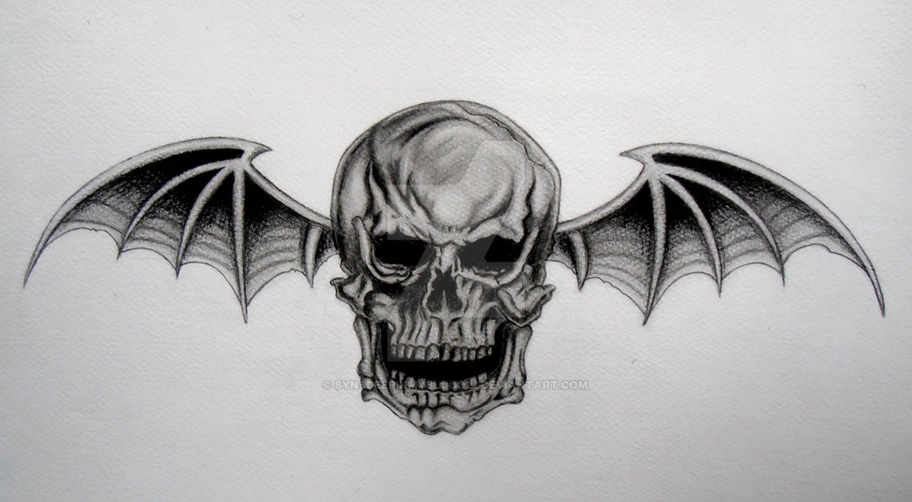 1024x564 avenged sevenfold deathbat wallpaper - Deathbat Drawing