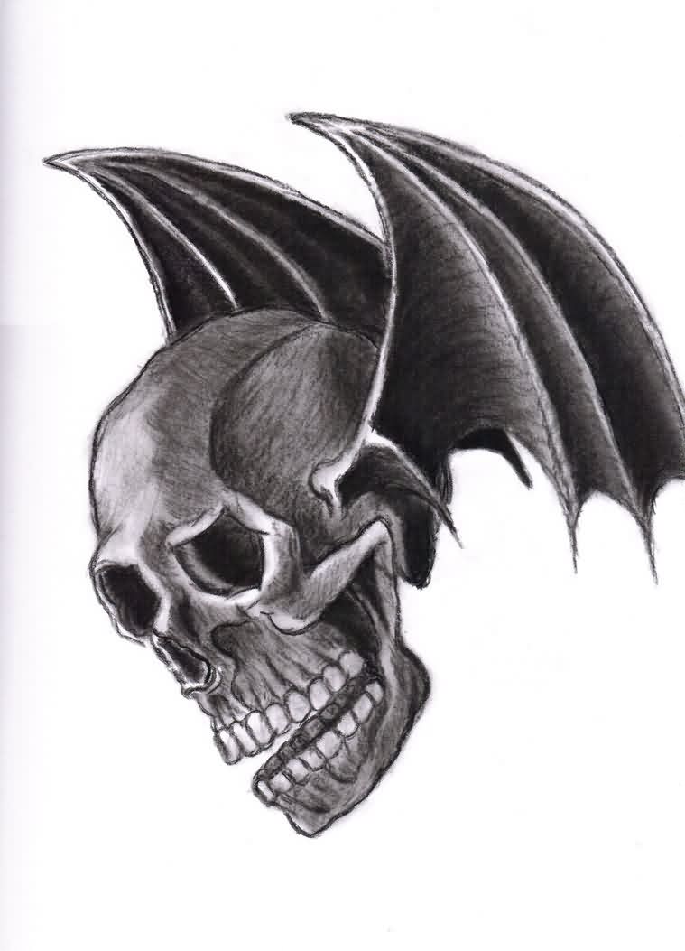759x1053 deathbat tattoo drawing - Deathbat Drawing