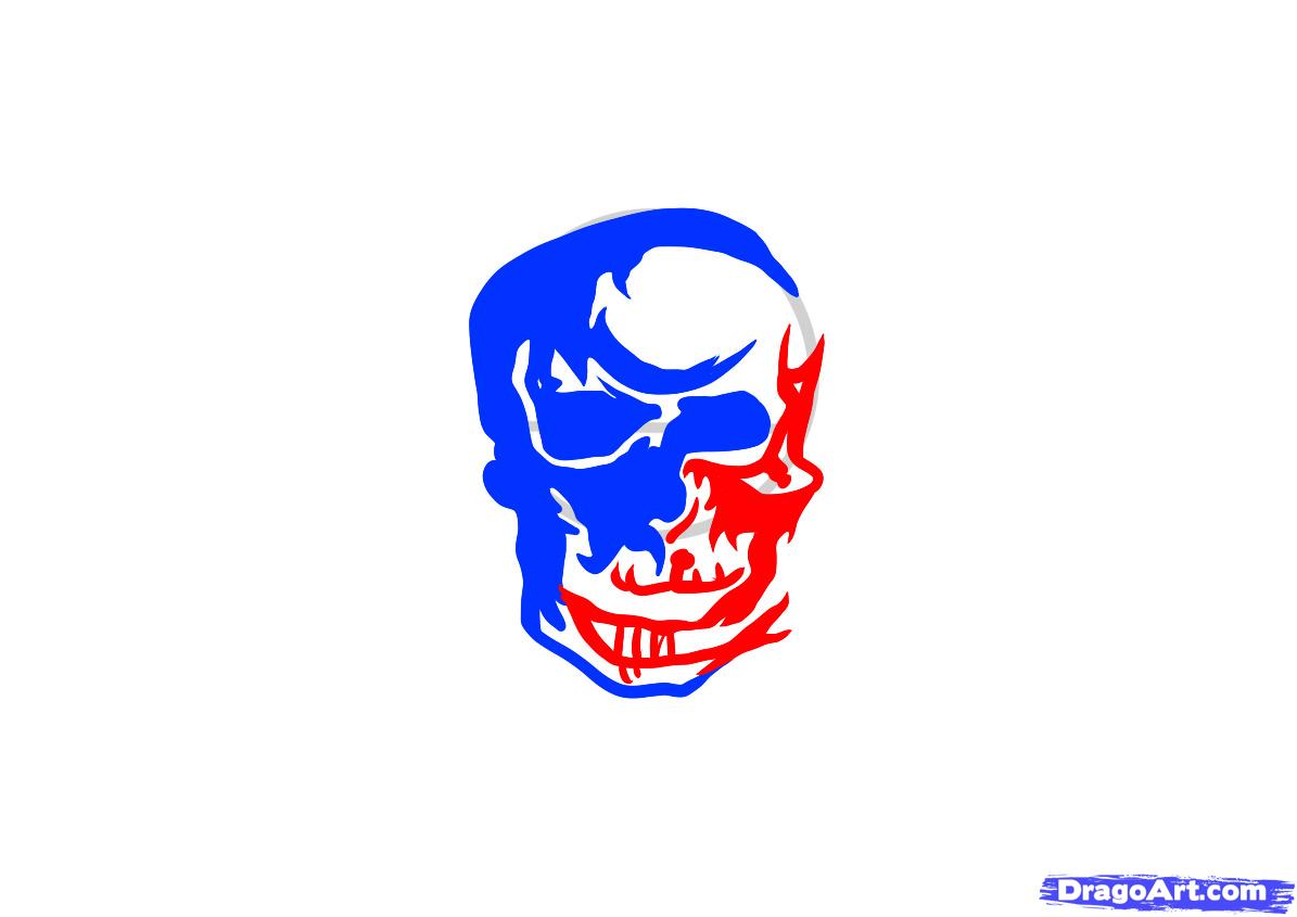 1195x845 how to draw death bat, avenged sevenfold, deathbat, step - Deathbat Drawing