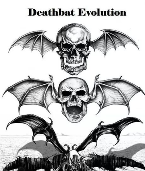 500x588 the evolution of the deathbat in avenged sevenfold - Deathbat Drawing