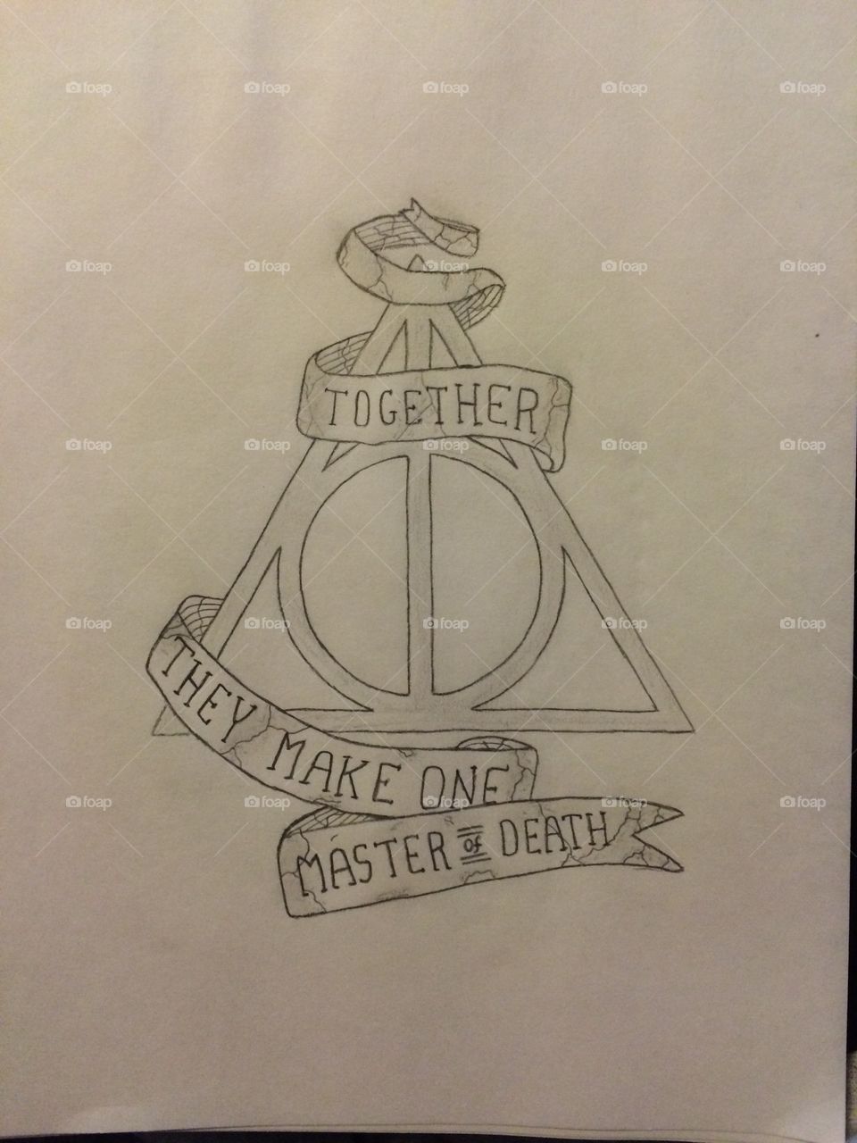 960x1280 deathly hallows stock photo - Deathly Hallows Drawing