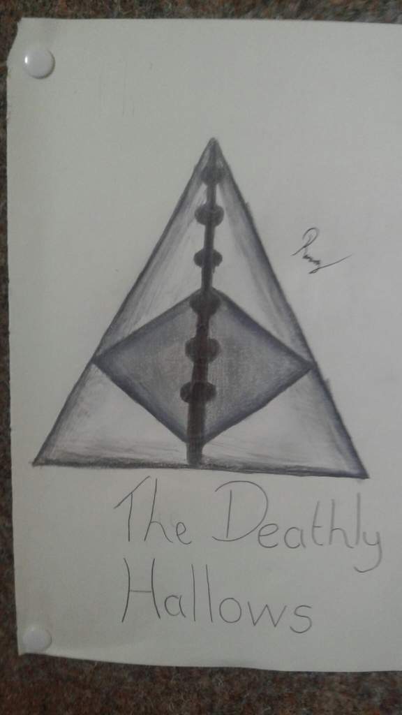 576x1024 my drawing of the deathly hallows harry potter amino - Deathly Hallows Drawing