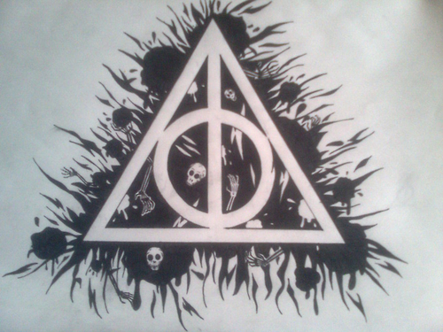 500x375 deathly hallows uploaded - Deathly Hallows Drawing