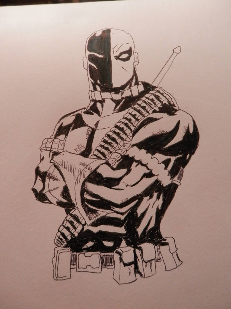 774x1033 Deathstroke Drawing - Deathstroke Drawing