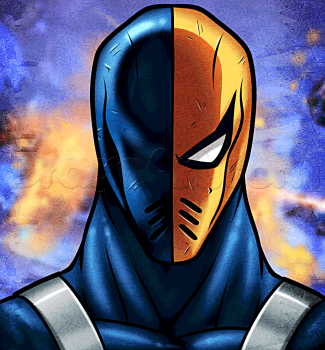 325x350 How To Draw Deathstroke, Step - Deathstroke Drawing