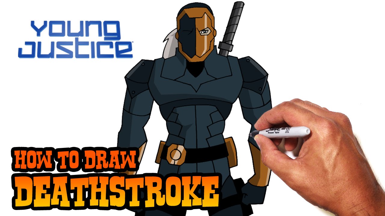 1280x720 How To Draw Deathstroke Young Justice Step - Deathstroke Drawing