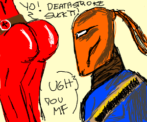 300x250 Deadpool Vs Deathstroke Drawing - Deathstroke Drawing