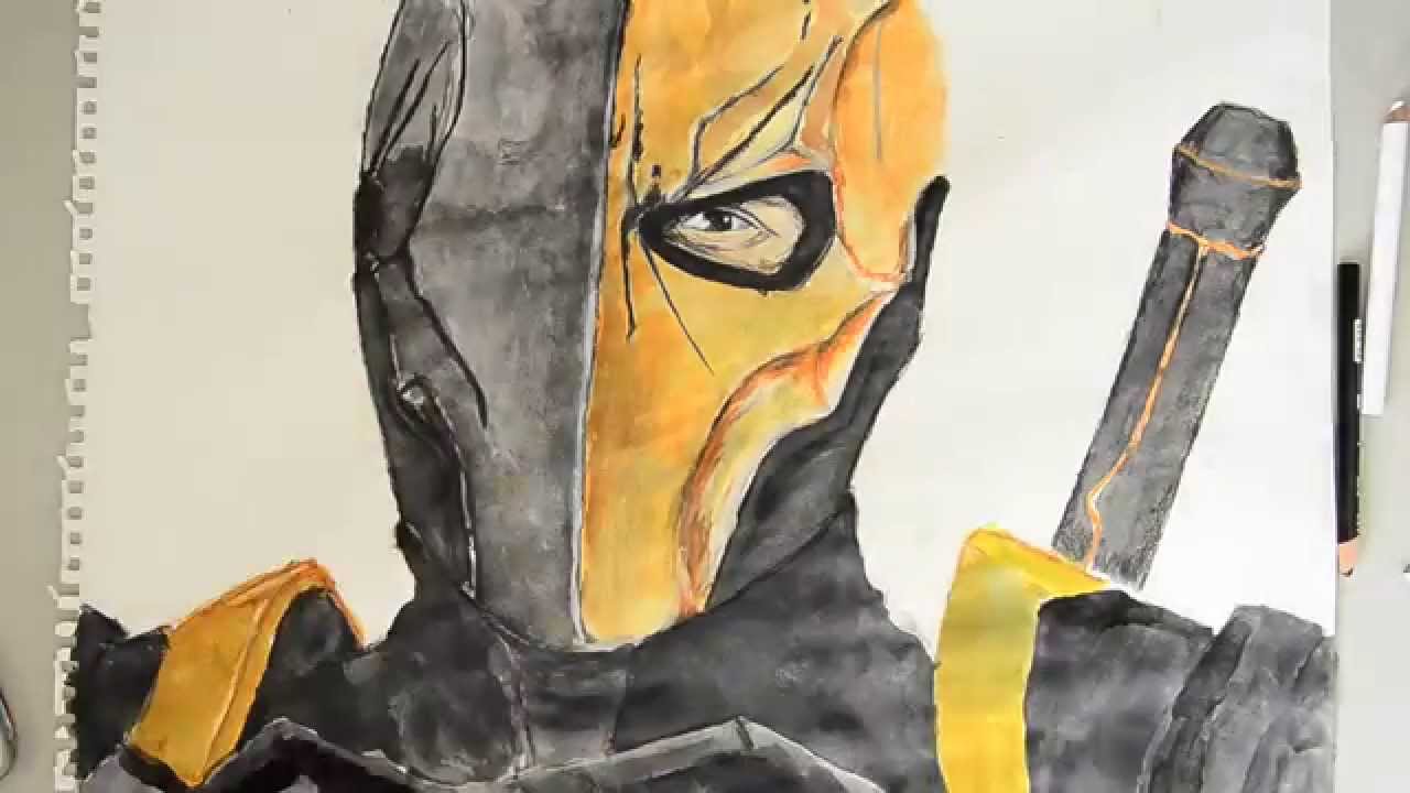 1280x720 Deathstroke - Deathstroke Drawing