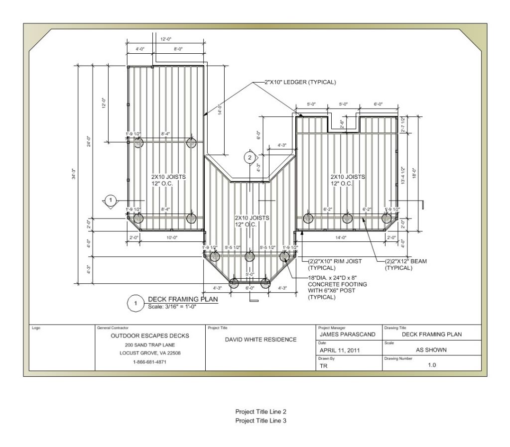 1024x898 vectorworks with a trex deck design plug - Deck Drawings