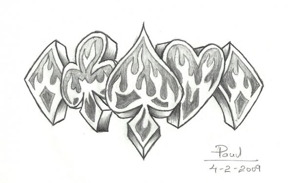 590x375 how to draw playing cards blackjack - Deck Of Cards Drawing