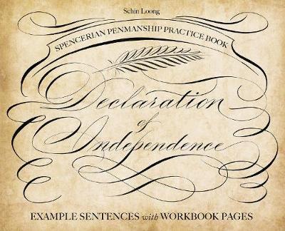 400x324 Spencerian Penmanship Practice Book The Declaration - Declaration Of Independence Drawing