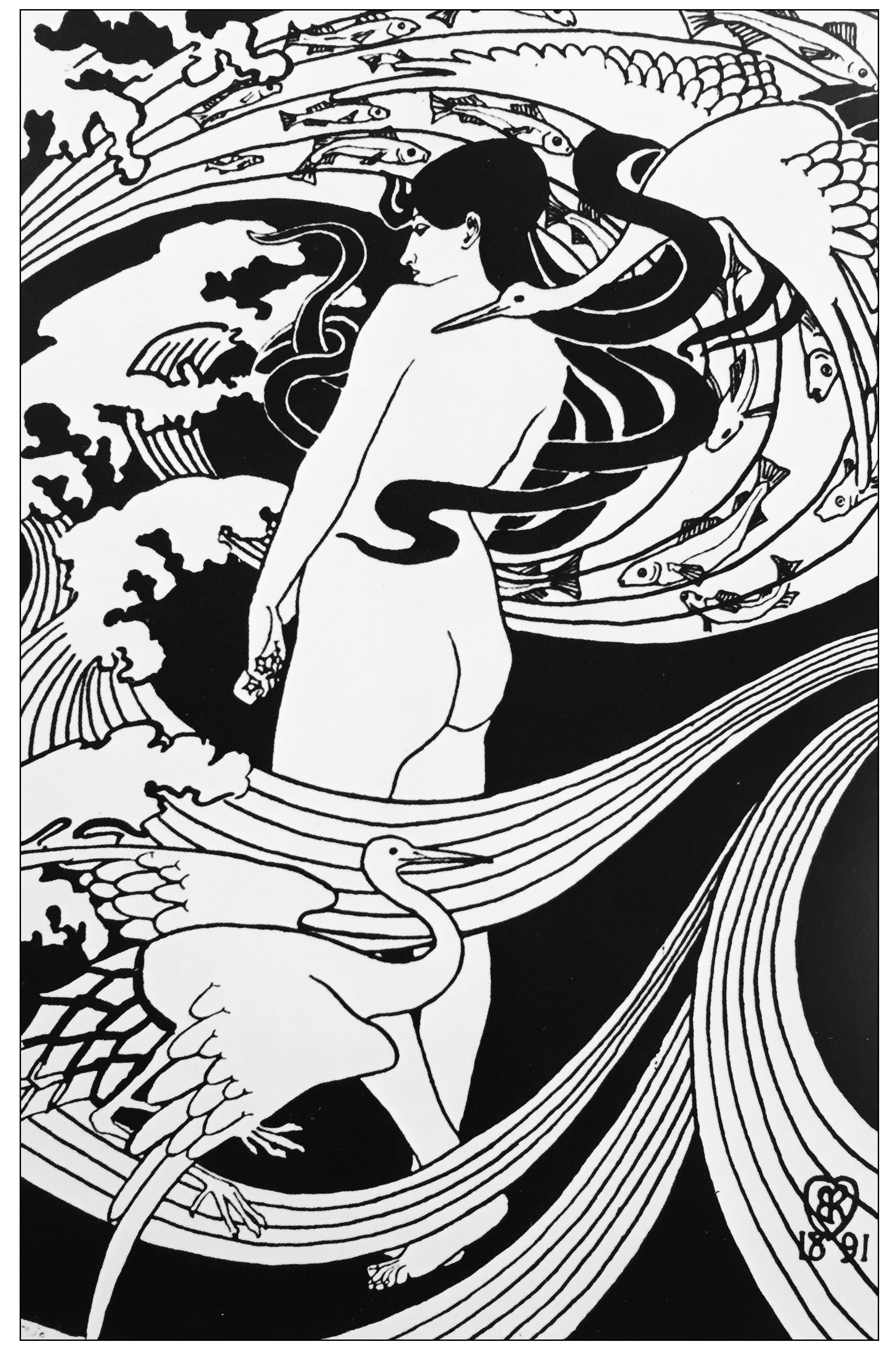 1963x2957 art nouveau robert burns drawing - Deco Drawing