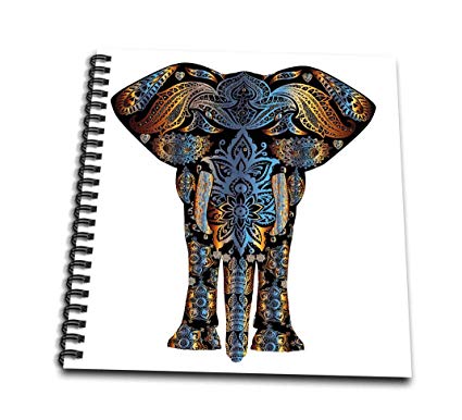 425x386 Rose Db Decorative India Elephant - Decorated Elephant Drawing