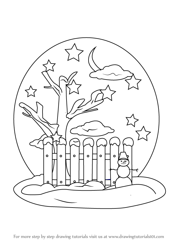 598x844 learn how to draw a snowman decoration - Decoration Drawing