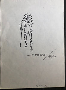 221x300 Drawing Original Dedication Comics Buzzelli Cm Ebay - Dedication Drawing