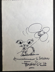 229x300 Drawing Original Dedication Comics Fournier Spip Spirou - Dedication Drawing