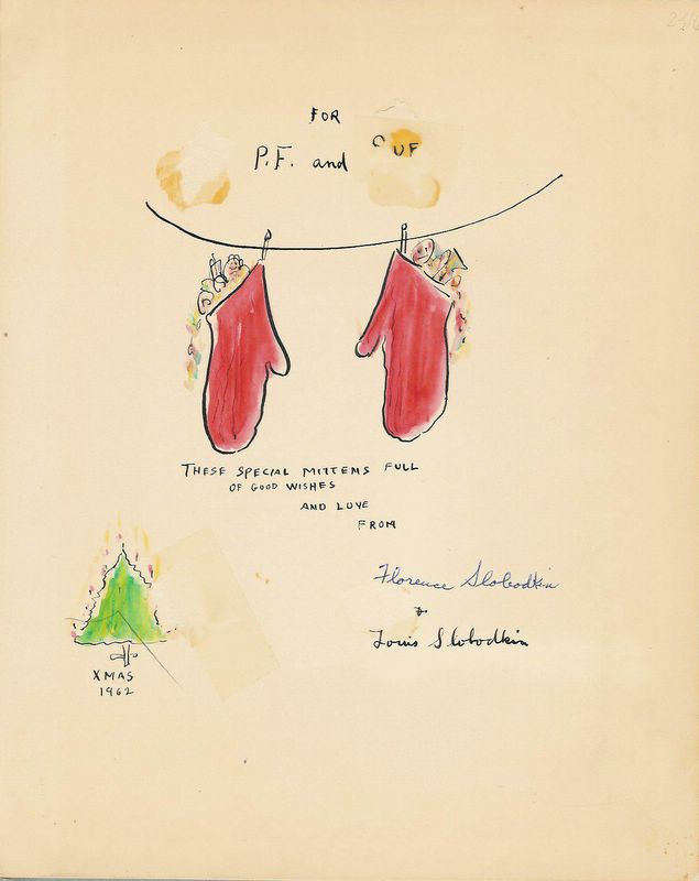 635x800 Illustration Dedication Drawing Too Many Mittens Flyleaf - Dedication Drawing