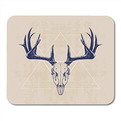 425x425 semtomn gaming mouse pad animal deer skull drawing - Deer Anatomy Drawing