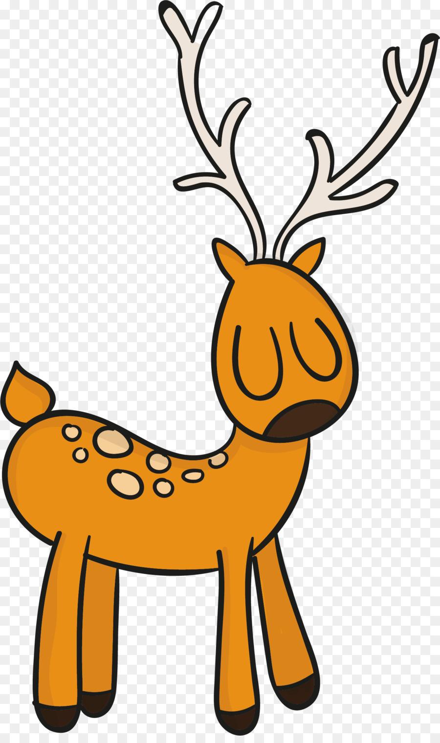 900x1520 hd kiss drawing cartoon fox clip art vector hand painted cute deer cdr - Deer Cartoon Drawing