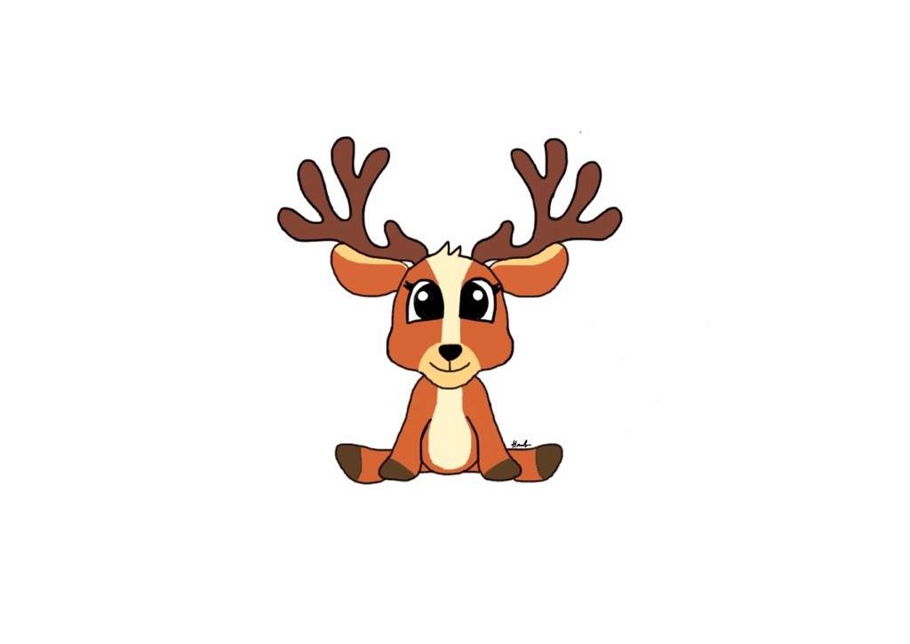 1024x724 Mark Deer Drawing Amino - Deer Cartoon Drawing