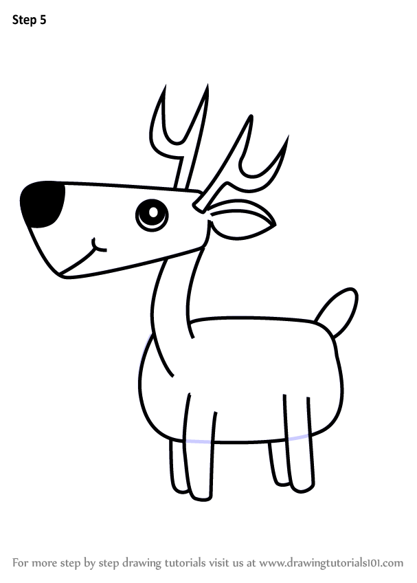 Deer Drawing For Kids at PaintingValley.com | Explore collection of ...