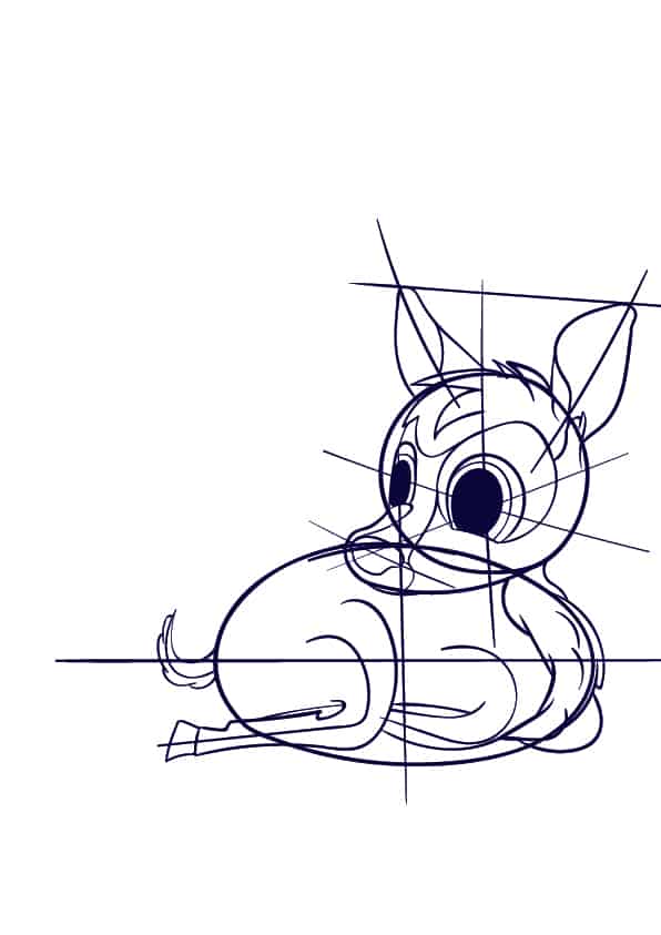 596x843 Learn How To Draw A Deer - Deer Drawing Images