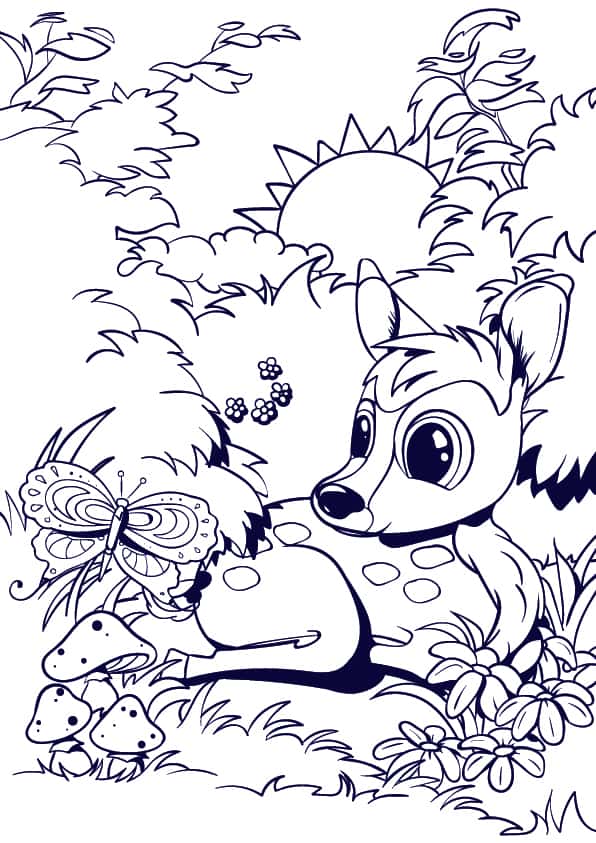 596x843 Learn How To Draw A Deer - Deer Drawing Step By Step