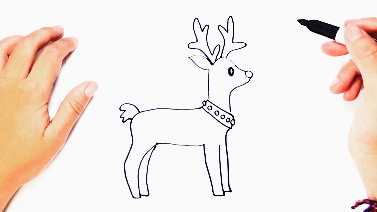 1280x720 How To Draw A Deer - Deer Drawing Tutorial